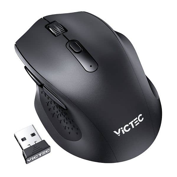 Victec Wireless Mouse 5 Adjustable Dpi Silent Ergonomic Design Mouse 1