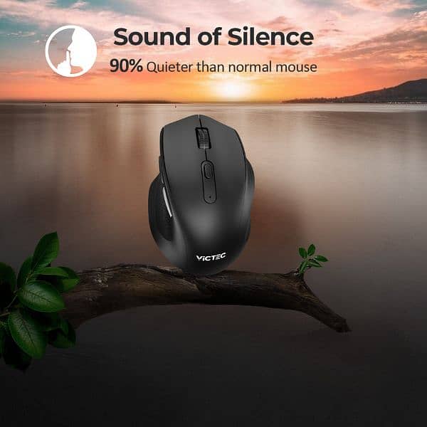 Victsing Wireless Mouse 5 Adjustable Dpi Silent Ergonomic Design Mouse 11