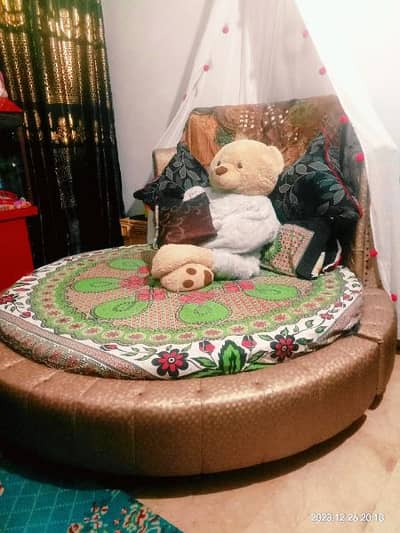 WOODEN BED WITH SIDE TABLE'S 
"URGENT SALE''
