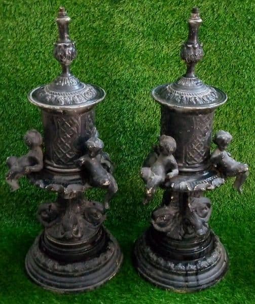 antique French pewter classic lamps What's app 03198941540 0