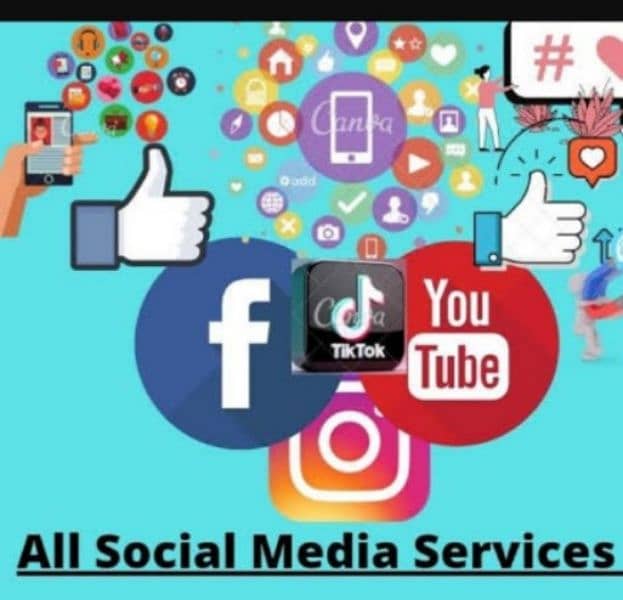 Tiktok Facebook YouTube or Instagram service available 0