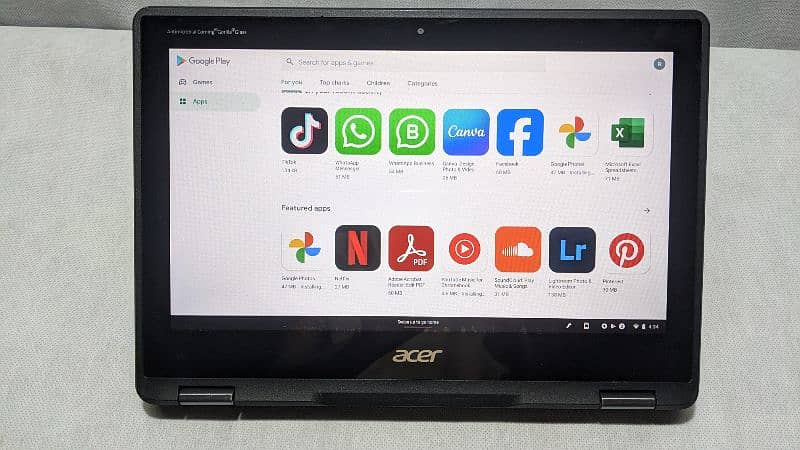 Acer Chromebook spin 11 touch screen 360 rotate 2