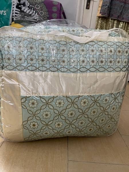 King Size Bridal Bed Sheet Quilt set 1