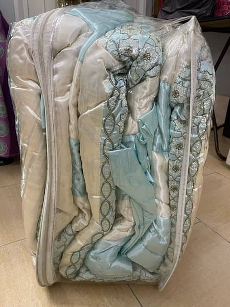 King Size Bridal Bed Sheet Quilt set 2
