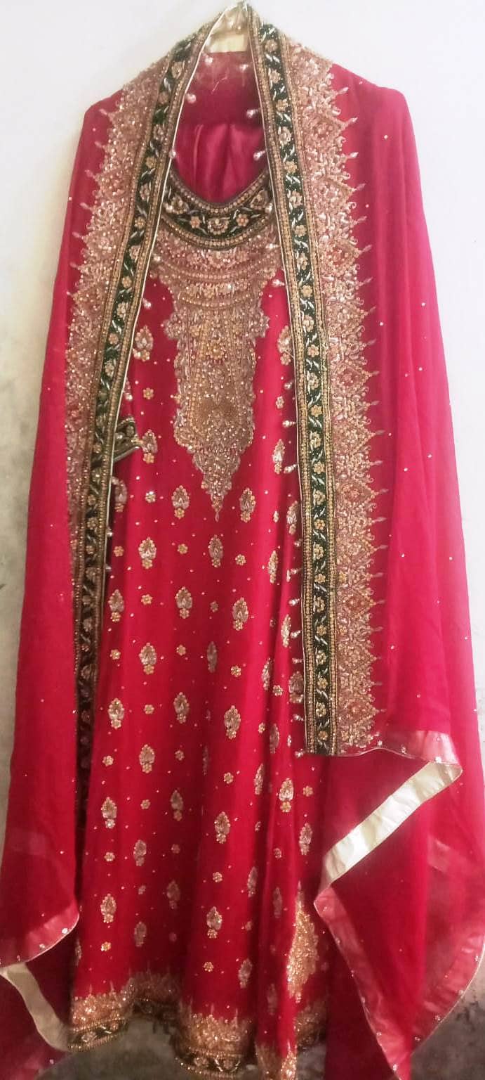 Bridal dress Maxi (Barat) Red Color For Urgent sale 0