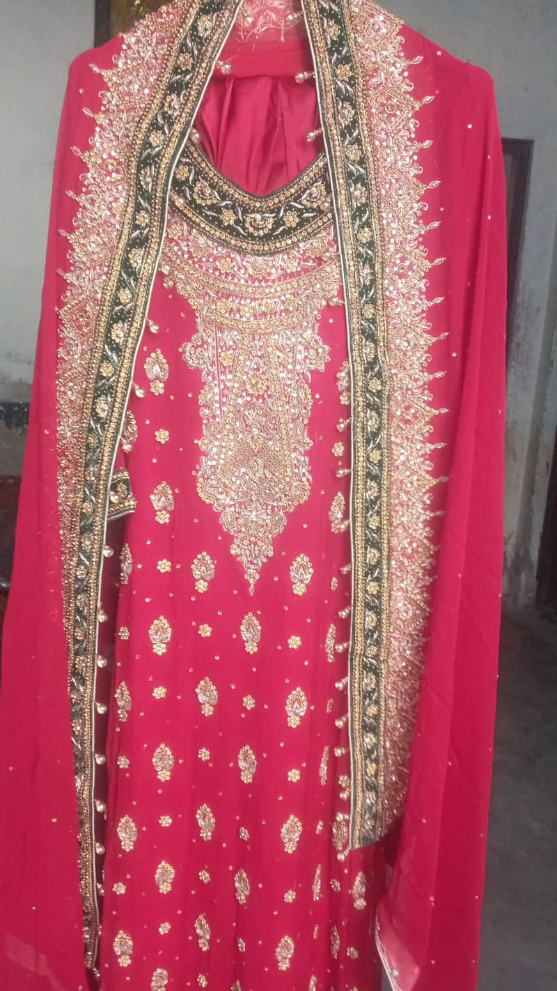 Bridal dress Maxi (Barat) Red Color For Urgent sale 1