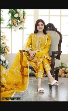 3pcs women's stitched organza suit 125 delivery charges 0