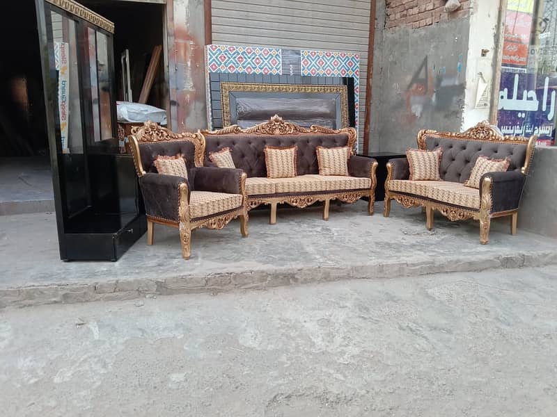 sofa set/6 seater sofa set/L shape sofa/wooden sofa for sale in lahore 1