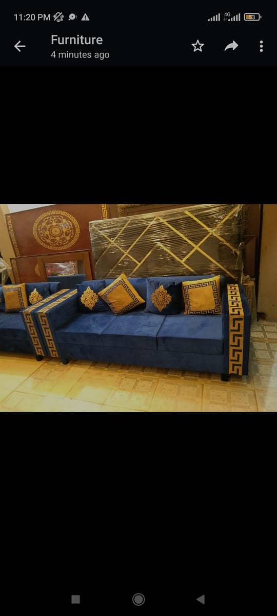 sofa set/6 seater sofa set/L shape sofa/wooden sofa for sale in lahore 5