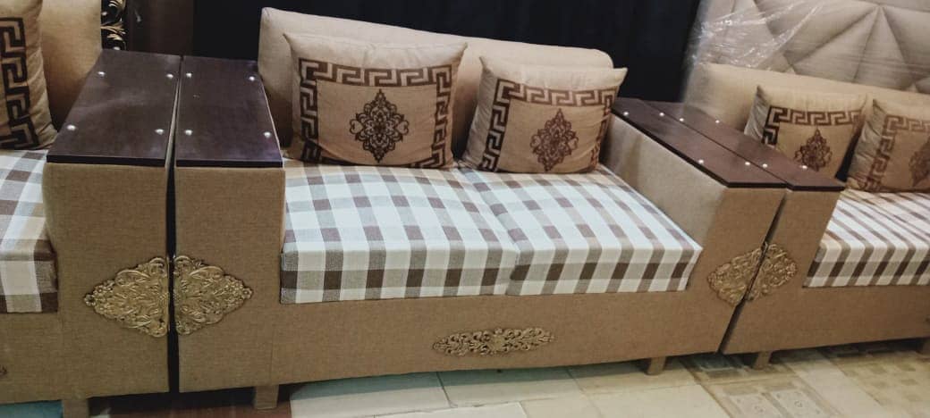 sofa set/6 seater sofa set/L shape sofa/wooden sofa for sale in lahore 16