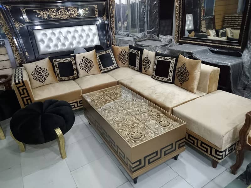 sofa set/6 seater sofa set/L shape sofa/wooden sofa for sale in lahore 18