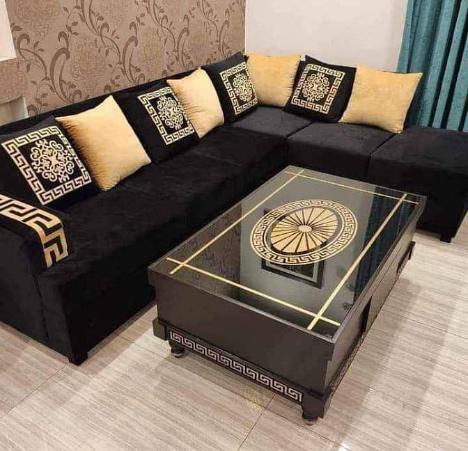 sofa set/6 seater sofa set/L shape sofa/corner sofa/center table set 3