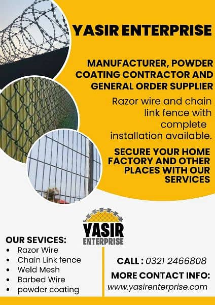 Best Fence Installation in Pakistan / Crimped Mesh / Jali Fence 1
