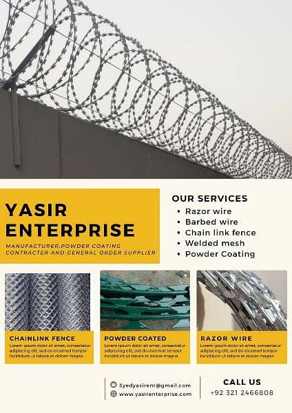 Best Fence Installation in Pakistan - Crimped Mesh - Jali - Razor wire 0