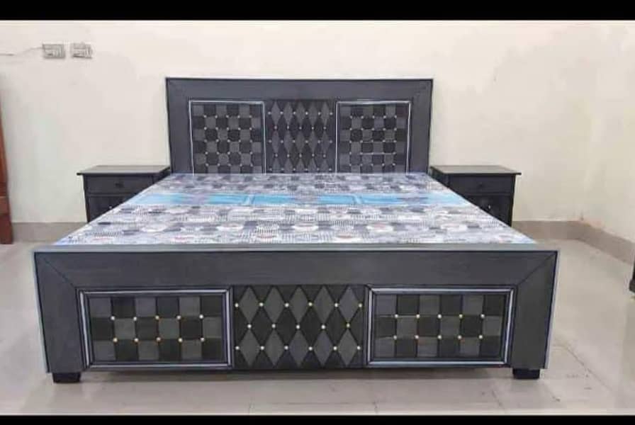 bed set/double bed/pure wood bed/bedroom/showcase/cupboard/almari 16