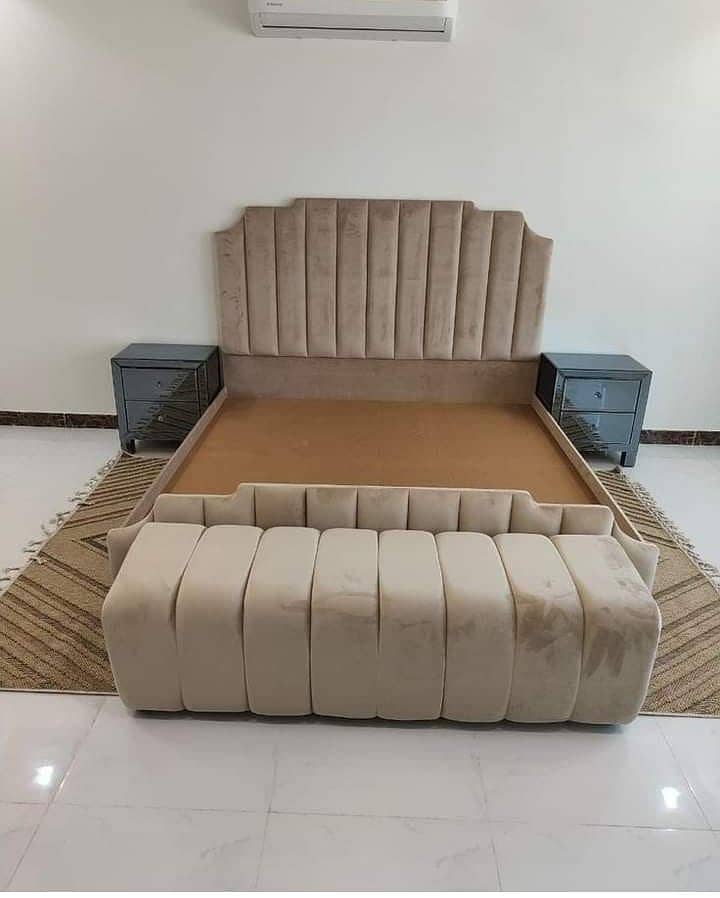 bed set/dressing/side tables/single bed/almari/king size bed in lahore 4
