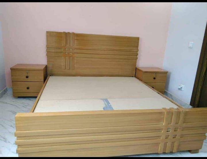 bed set/dressing/side tables/single bed/almari/king size bed in lahore 15