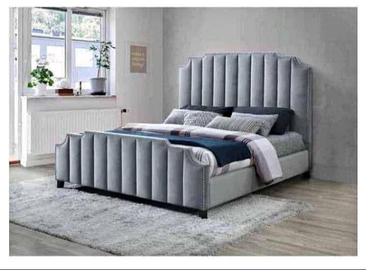 bed set/dressing/side tables/single bed/almari/king size bed in lahore 16
