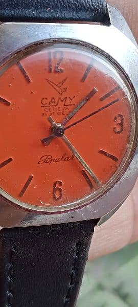 Antique Camy Swiss Made Vintage Geneva watch Rolex seiko 5 citizen 1