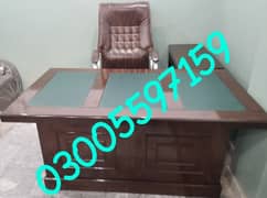 Office table leather top 4,5ft furniture sofa chair desk study meeting 0