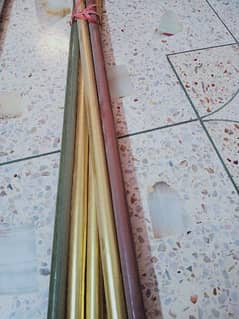 5 large curtain rods available for urgent sale