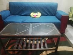 Table set of 3 (1 big central table and 2 side tables)