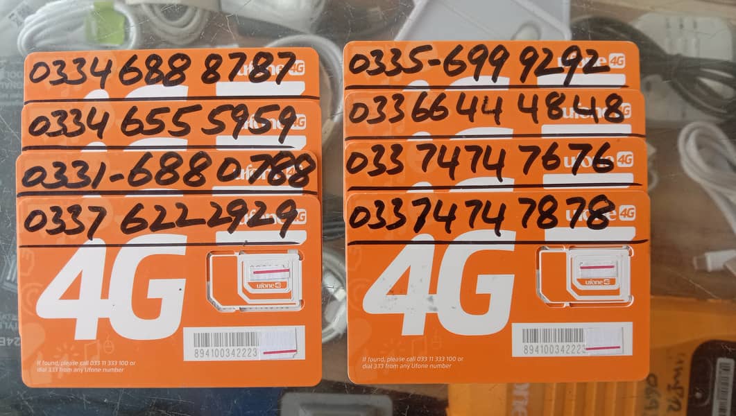 Ufone 4G Golden Numbers in Tetra 7