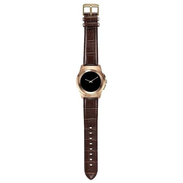 Luxury Pink Gold/Brown Leather Smartwatch - ZeTime Petite 3