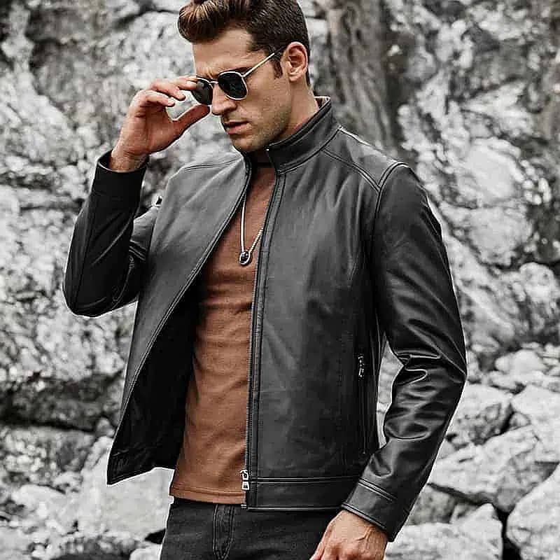 Premium Original Leather Jacket for men | BEST Black Fashion Coat 1