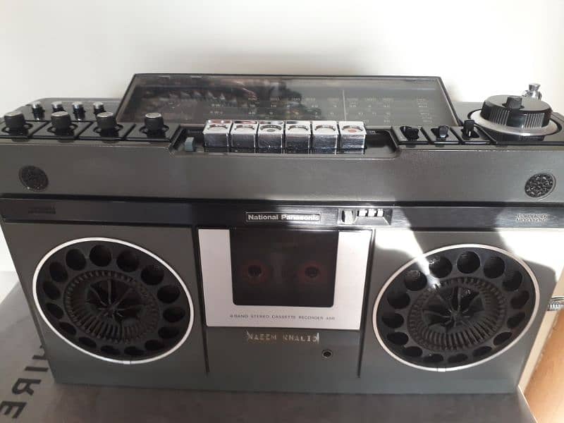 National Panasonic 4 band stereo cassettes recorder 8