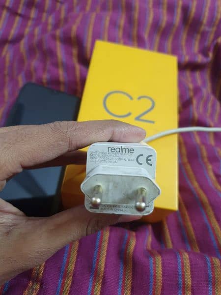 Realme c2 with box & original charger 3