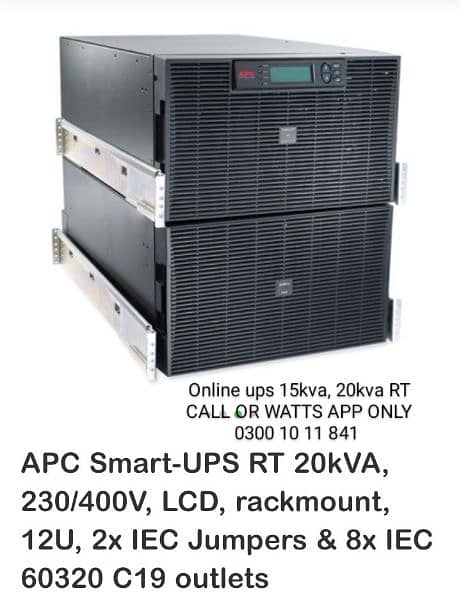 Apc Smart Ups 3KVA 2700WATT 48V pure sine wave ups 8