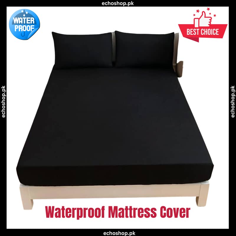 Waterproof Mattress Cover For Double Bed King Size Fitted Mattress 0
