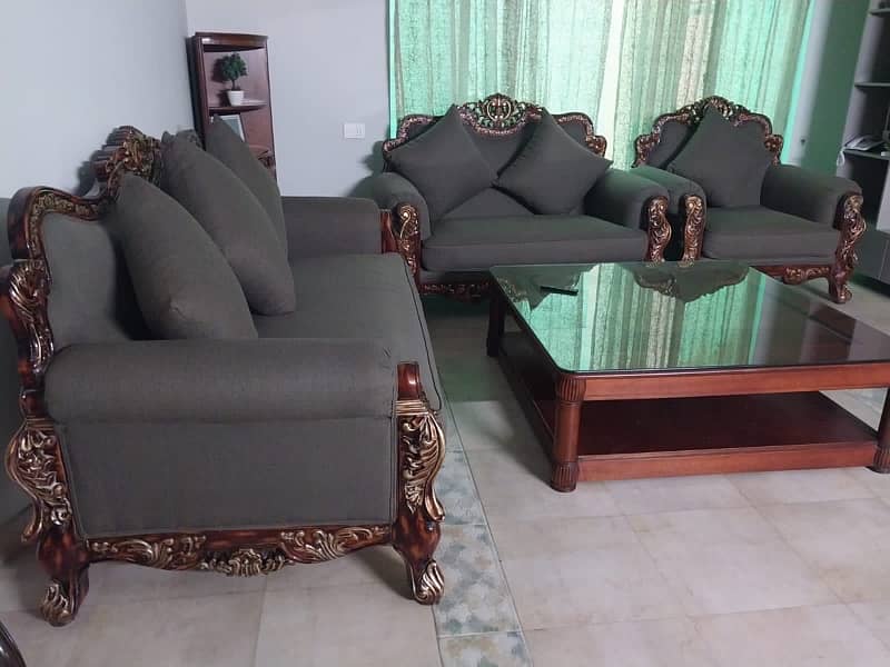 High quality  sofa pure solid wood 3-2-1 8