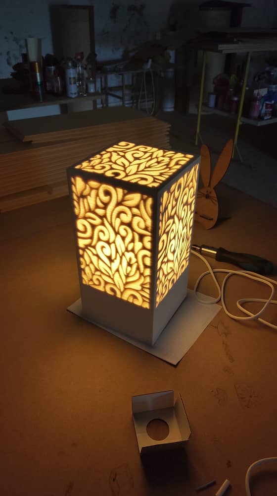 cnc Lamp, latest modern design, cnc cutting laser, home decor 7