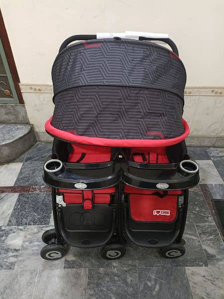 Twin Baby Stroller Pram Brand New Condition 5