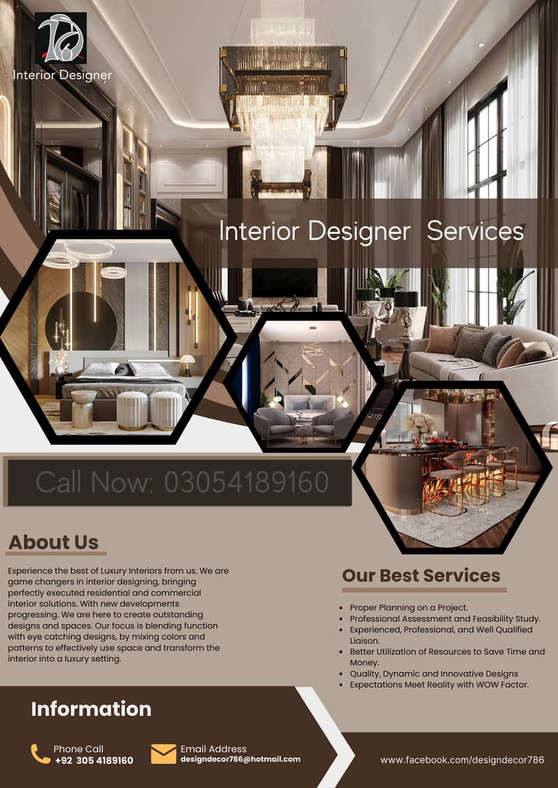 Interior Designer | Home. Office. Saloon. Cafe. Hotel | Space Planner 0