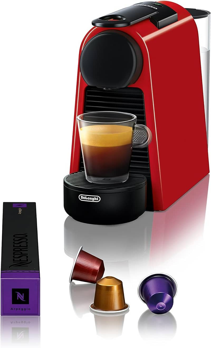 Coffee Maker Machine Nespresso Essenza Mini, (Red Colour) 6