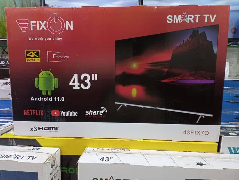 43 INCH SMART LED TV WITH WIFI AND MOBILE WIRELESS DISPLAY OPTION 3