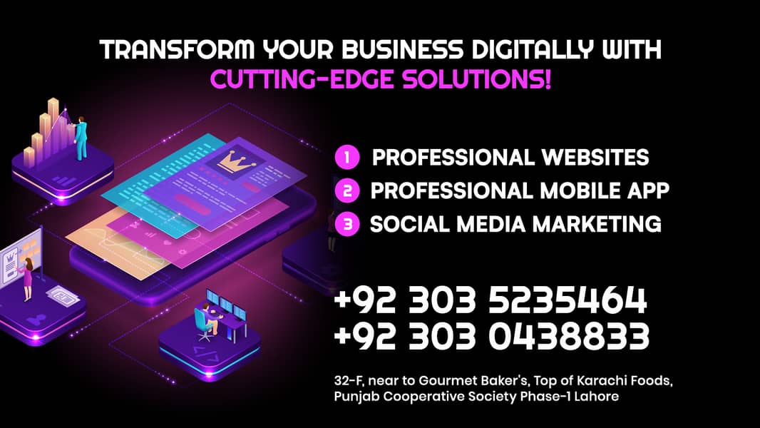 Professionl Mobile App | Website & Social Media Marketing For Business 0