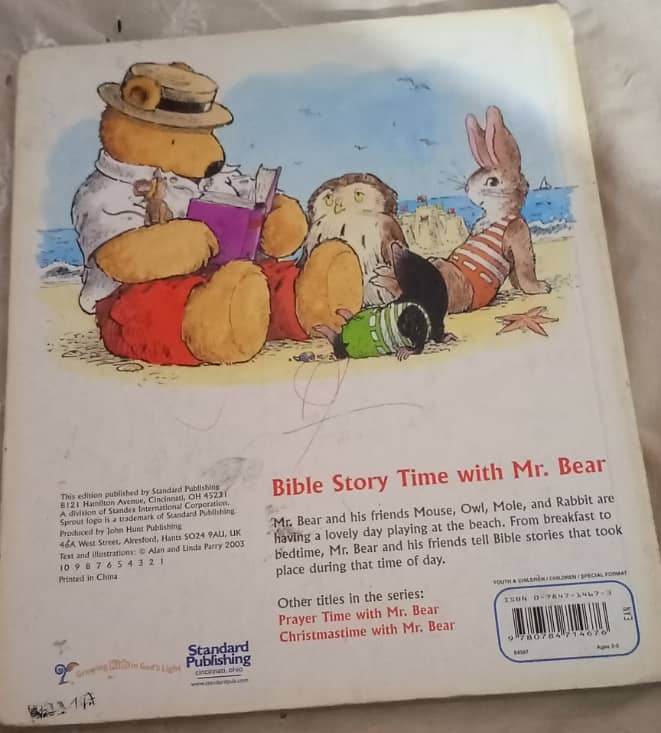 Bible story time with Mr. bear 1