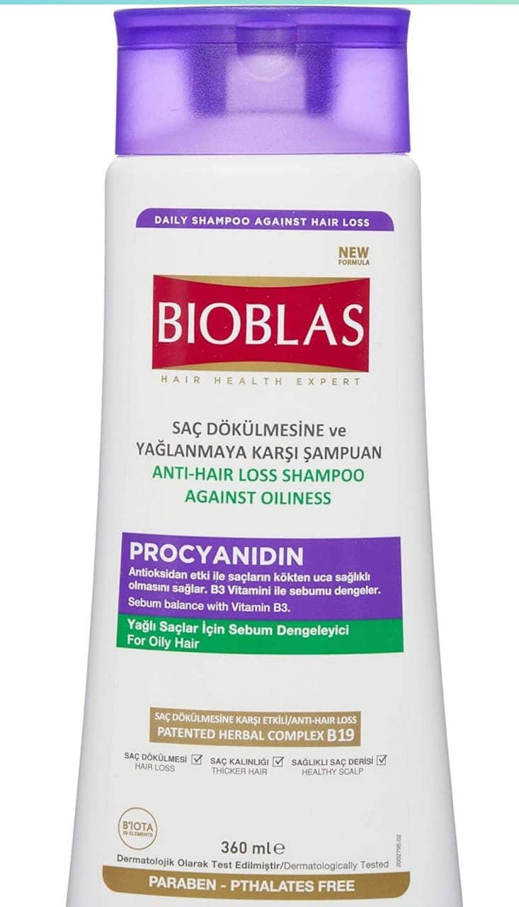 bioblas shampoo hair care fall growth Medicated Herbal anti dandruff 8