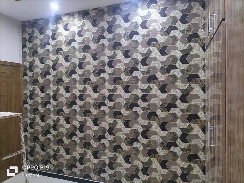 Wallpaper pvc panel wooden floor vinyl floor window blind 0