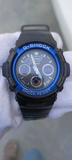 Brand New Watch|Casio G-Shock AW-591-2AJF| Men's Black Blue Watch