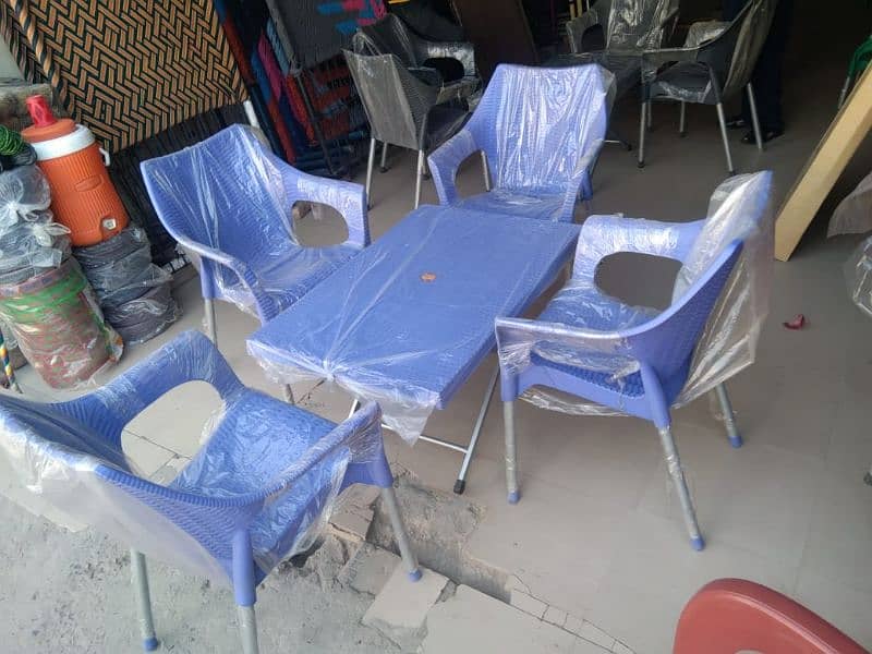 Pure plastic rattan chair 1