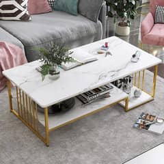 Golden Elegance Marble Fusion Center Table, Coffee Table and Sofa Tabl 0