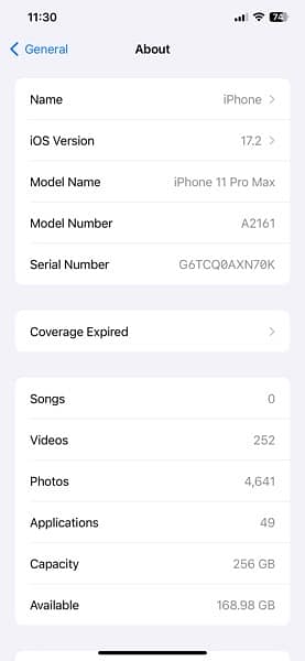 Iphone 11 pro max gold 256GB JV 3