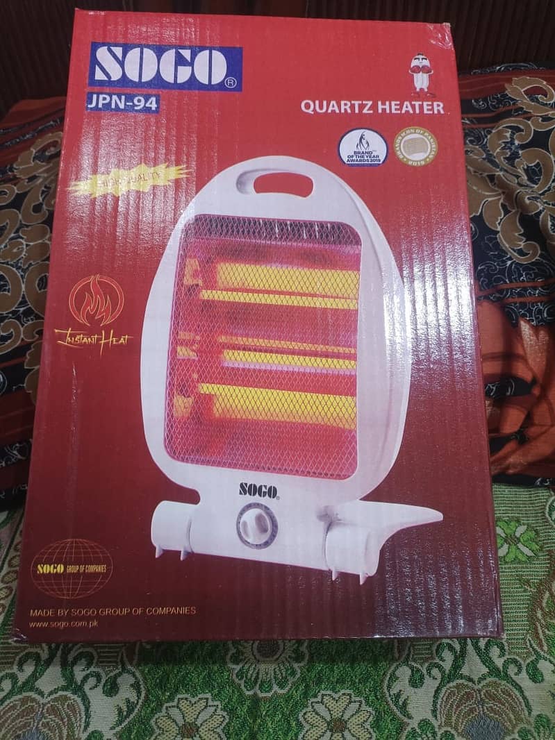 Sogo Quartz Heater (JPN-94) 2 HEATING SETTING: 400W & 800W 5