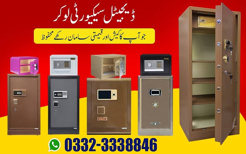 Digital security thumb safe locker, cash counting till machine Lahore 11