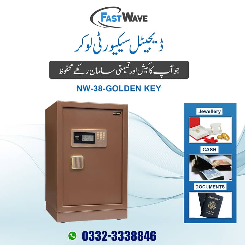 Digital security thumb safe locker, cash counting till machine Lahore 10